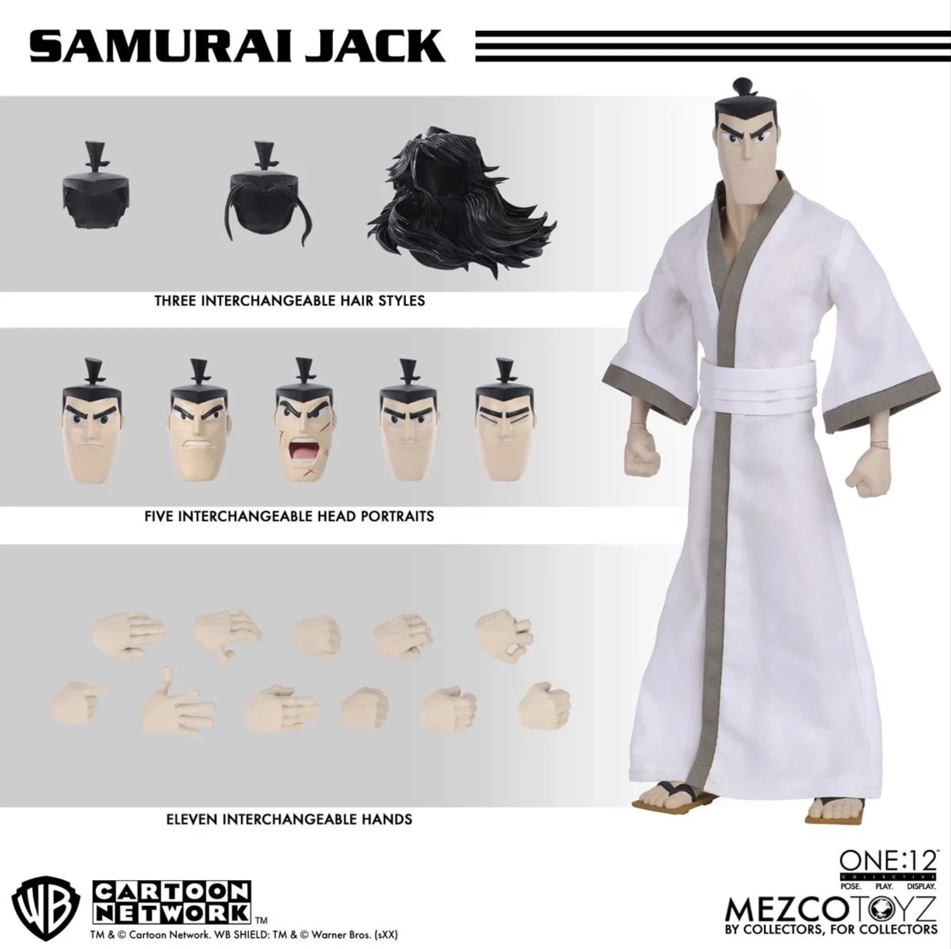 Cool 1/6th Scale SAMURAI JACK Action Figure From Mezco Toyz
